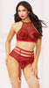 BURGUNDY BABE BRA SET