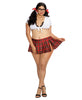 Plus Size Homeroom Hottie Sexy Schoolgirl Bedroom Costume