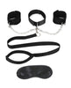 LUXFETISH Collar Cuffs & Leash Set