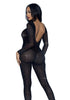 SHEER RHINESTONE CATSUIT