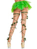 Ivy Shimmer Garter Leg Wraps