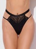 NATASHA SATIN & LACE BOW TIE G-STRING
