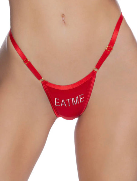EAT ME BLING THONG