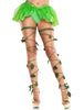 Ivy Shimmer Garter Leg Wraps