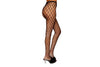FENCE NET PANTYHOSE WITH RHINESTONE