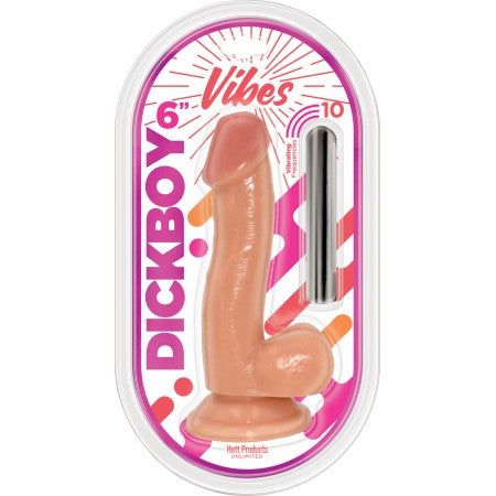 Vibrating Vibes Dickboy Vanilla 6''