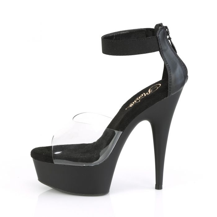 Clear Platform High-Heel Ankle Strap