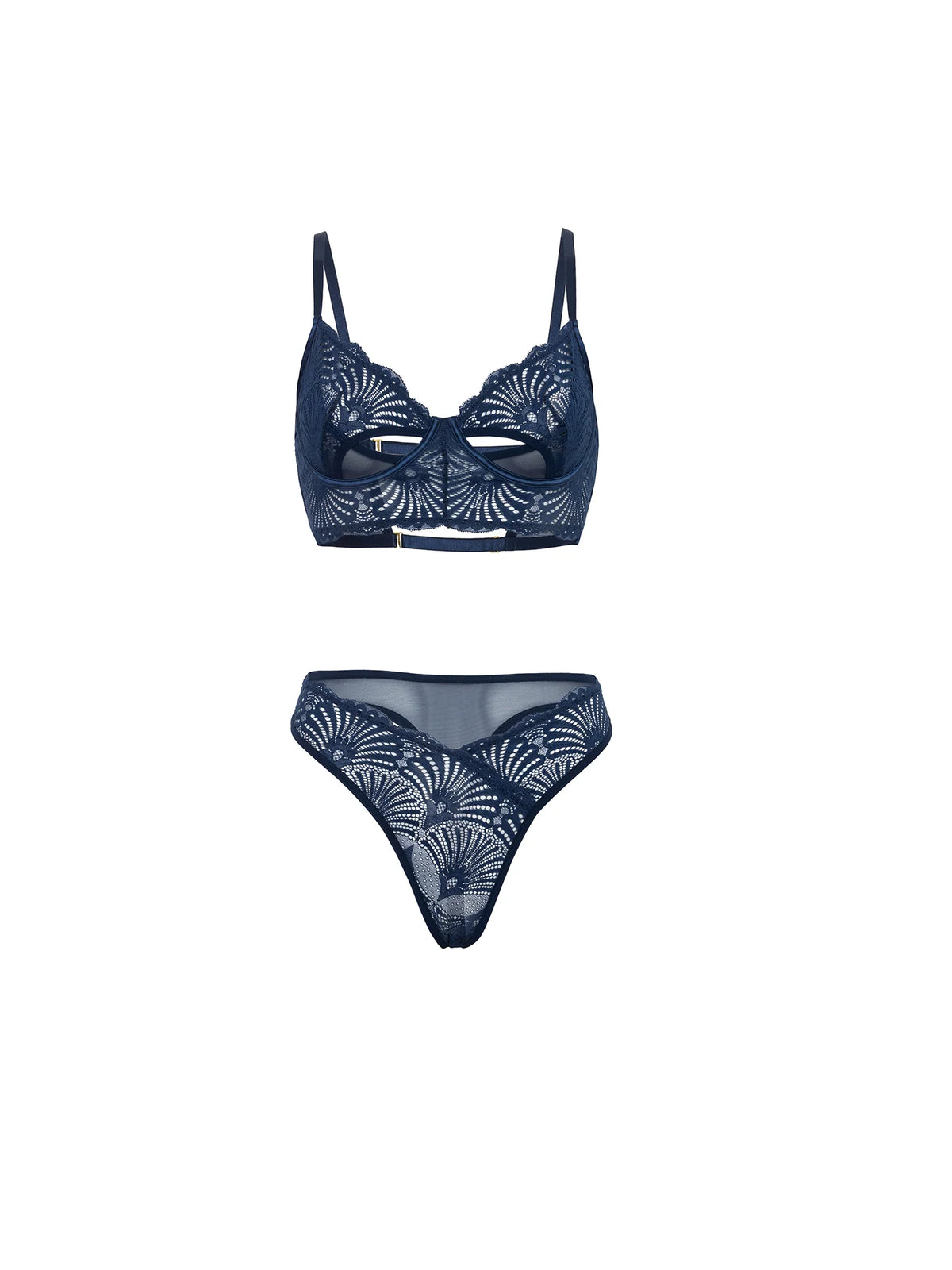 Roxie Sheer Lace Bra Set