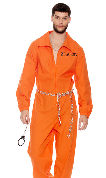 Lock It Down Inmate Costume For Him