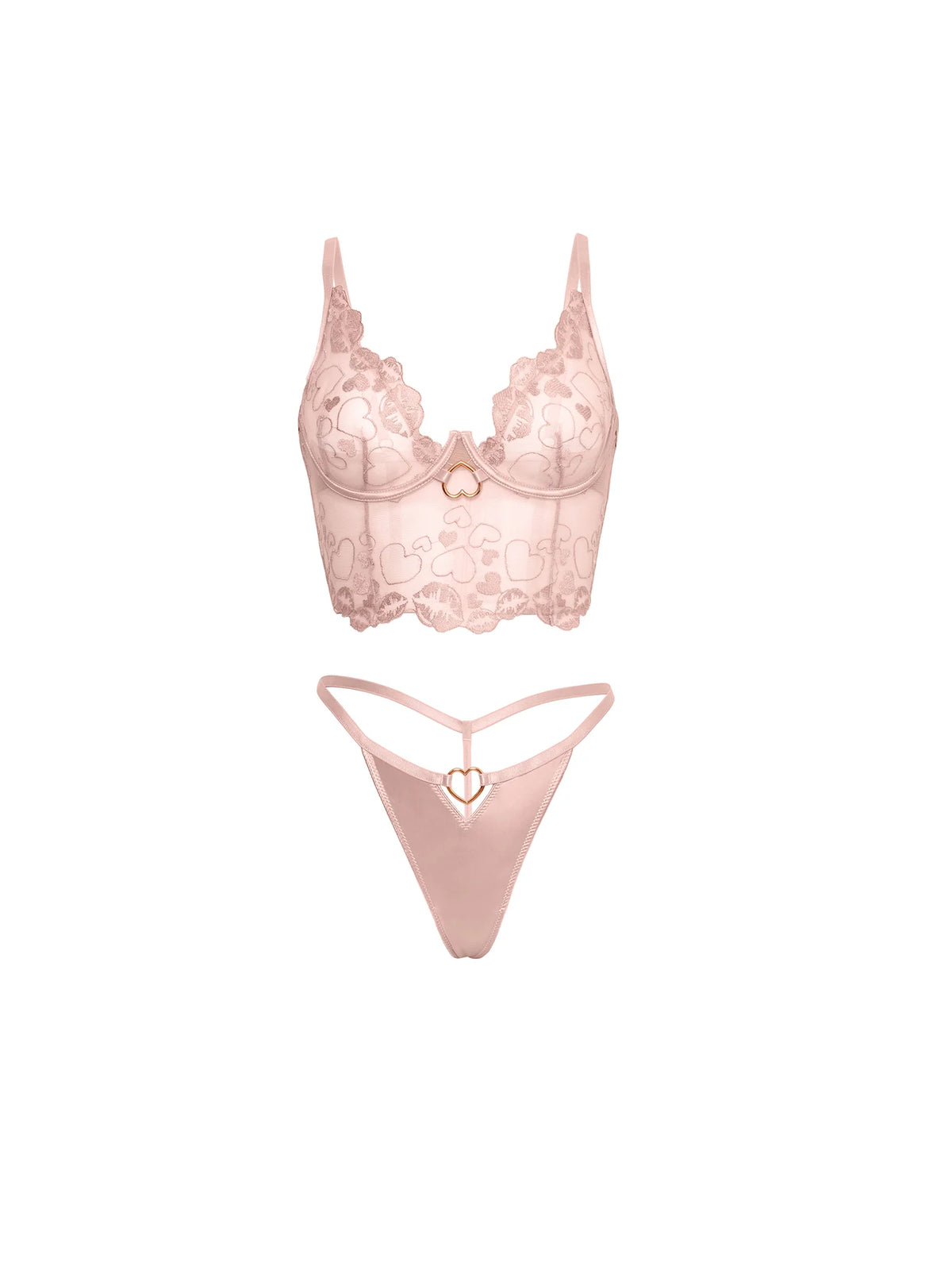 Clarissa Sheer Bustier Set