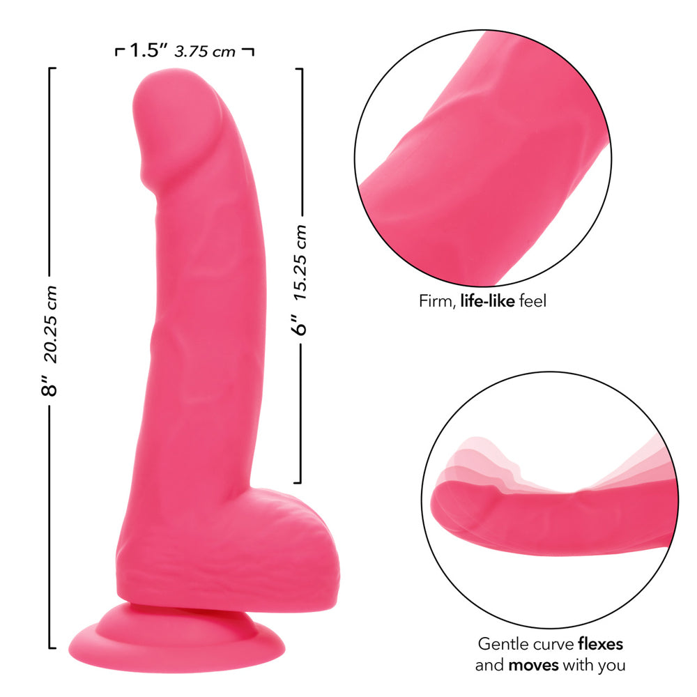 Neon Silicone Studs 6"