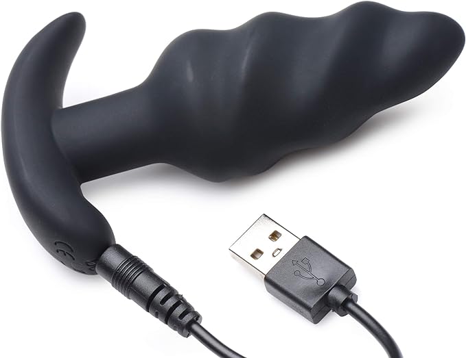 Bang! Vibrating Swirl Butt Plug w/ Remote