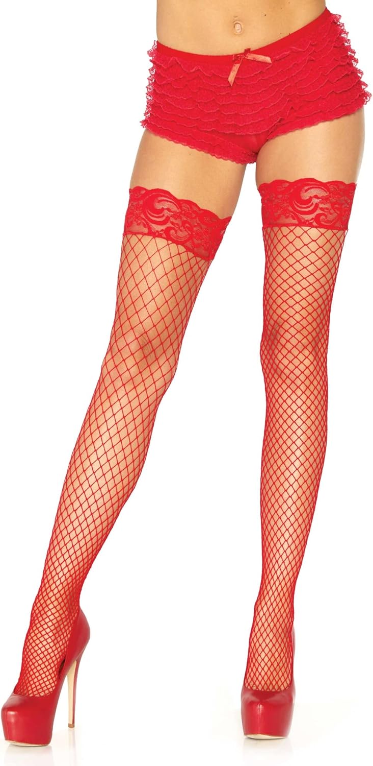 SPANDEX THIGH HIGH WITH STAY UP LACE TOP