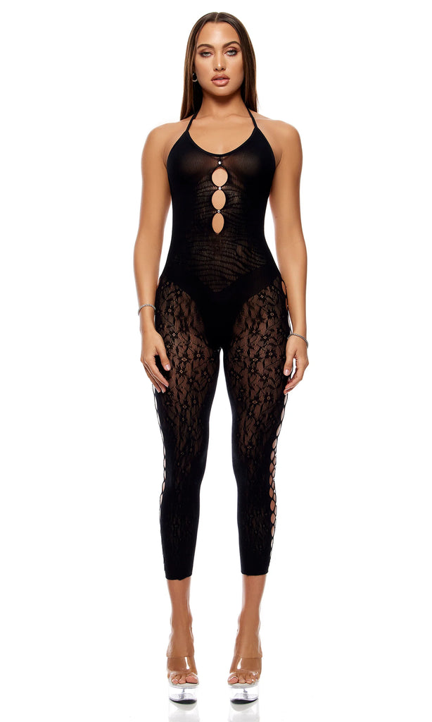 CROSS YOUR MIND CAPRI BODYSTOCKING