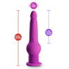 New York Gyro-Quake™ 9.75 Inch Vibrating & Thumping G Spot Dildo