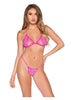 2 PC RHINESTONE HEART FISHNET BRA TOP AND PANTY