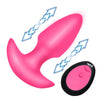 THRUSTING AND VIBRATING SILICONE BUTT PLUG
