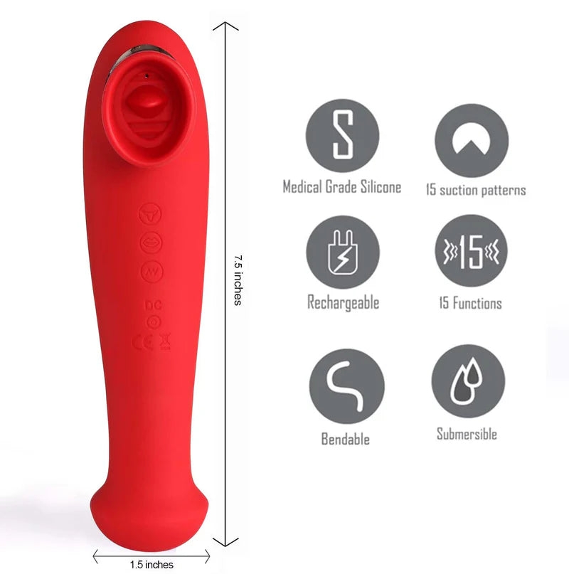 DESTINY 15-Function Rechargeable Suction + Vibration