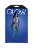 O/S Neon Green High Voltage High Neck Bodystocking & G string Panty