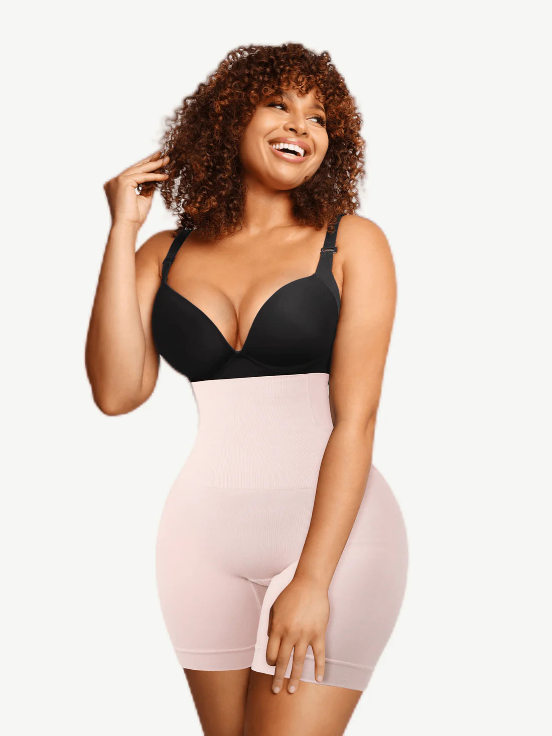 HIGH-WAISTED MID THIGH SHORT