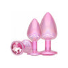 Ouch! Paris Collection Metal Anal Plug Set in Pink