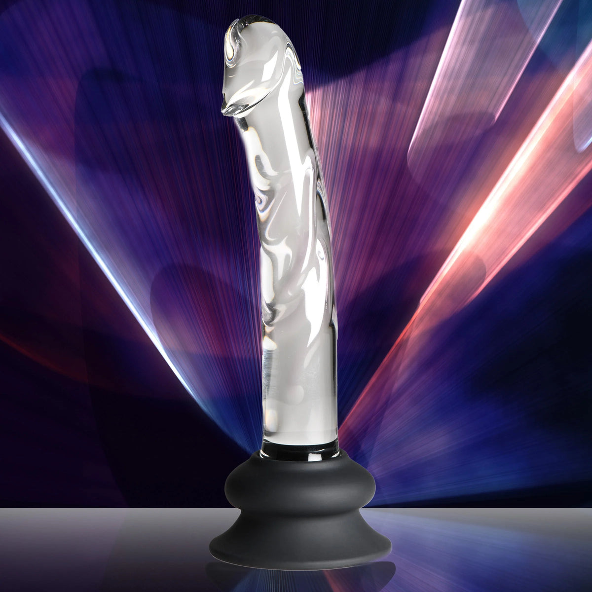 Pleasure Crystal 7'' Dildo w Silicone Base