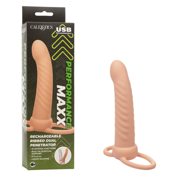 Performance MAXX  Rechargeable  Ribbed Dual Penetrator