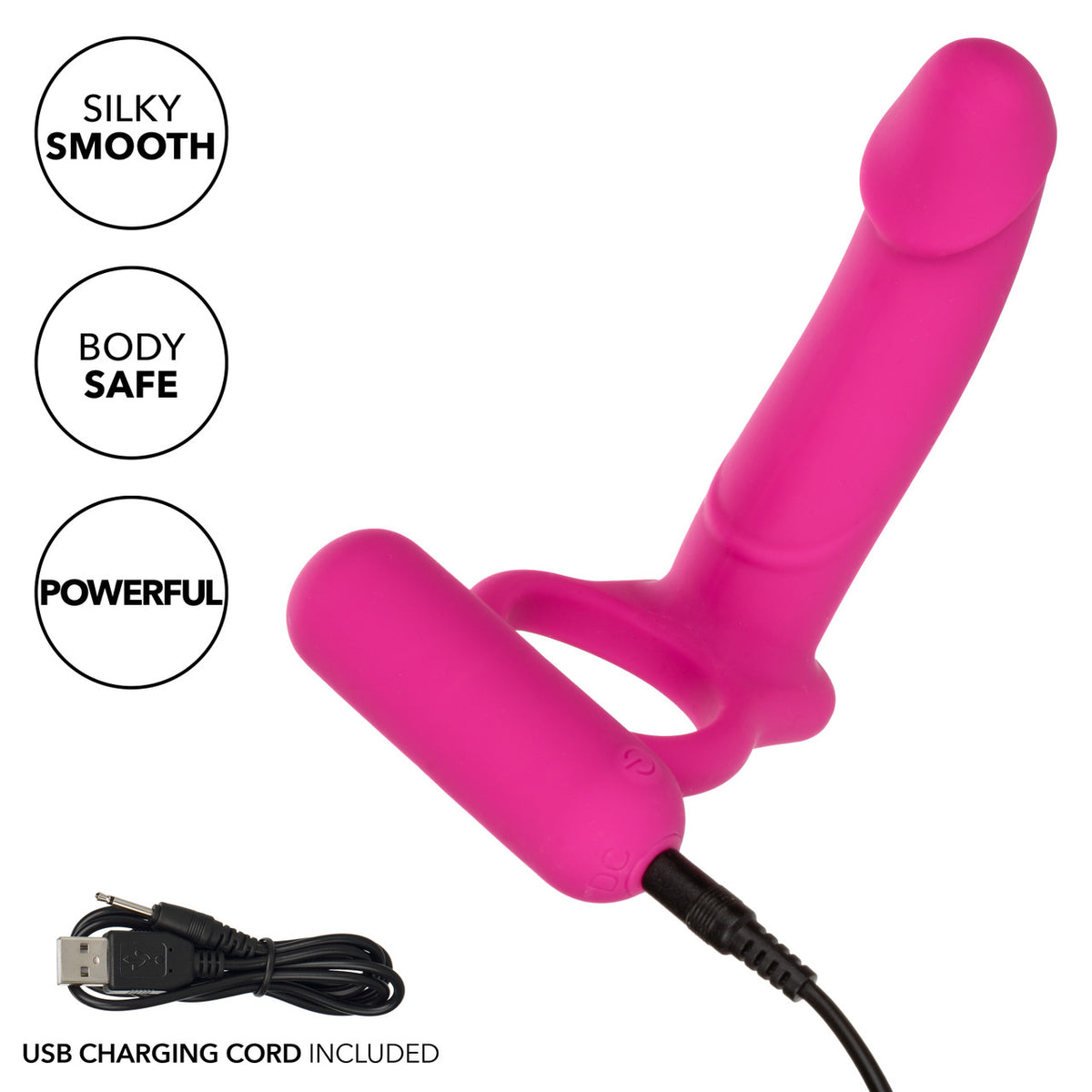 Silicone Rechargeable Double Diver Cockring