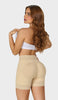 HIGH WAIST SHORTS W/ BUTT LIFTER & FULL ZIPPER