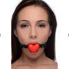 Heart Beat Silicone Heart Shaped Mouth Gag