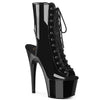 7" OPEN TOE/HEEL ANKLE BOOT PLATFORM