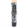PLATFORM LACE UP FRONT ANKLE BOOT HEEL