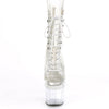 Ankle Boot Lace-Up With Rhinestone