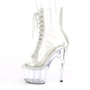 Ankle Boot Lace-Up With Rhinestone