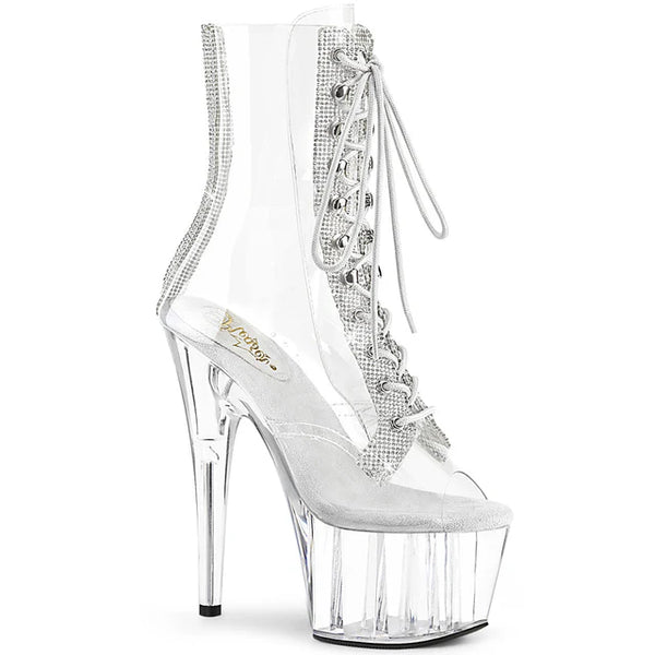 7" PLATFORM LACE UP HEEL