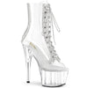 7" PLATFORM LACE UP HEEL