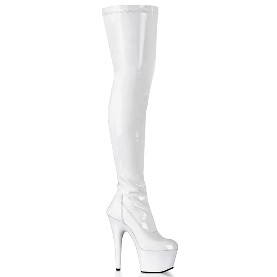 7" STILETTO THIGH HIGH BOOT HEEL