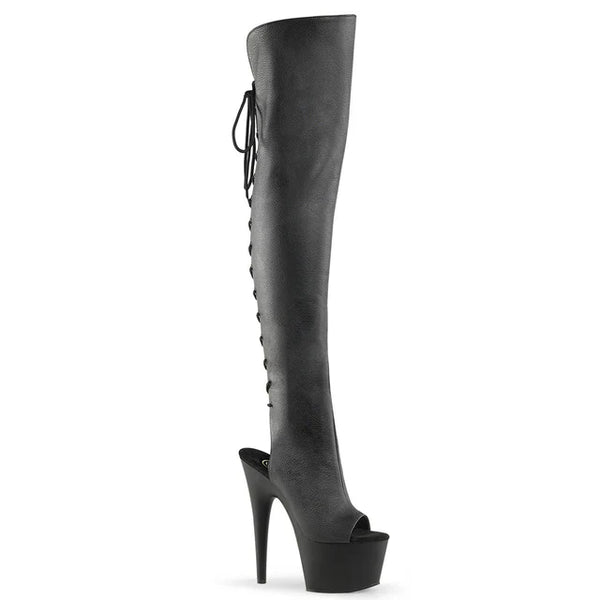7" STILETTO OPEN TOE BOOT HEEL