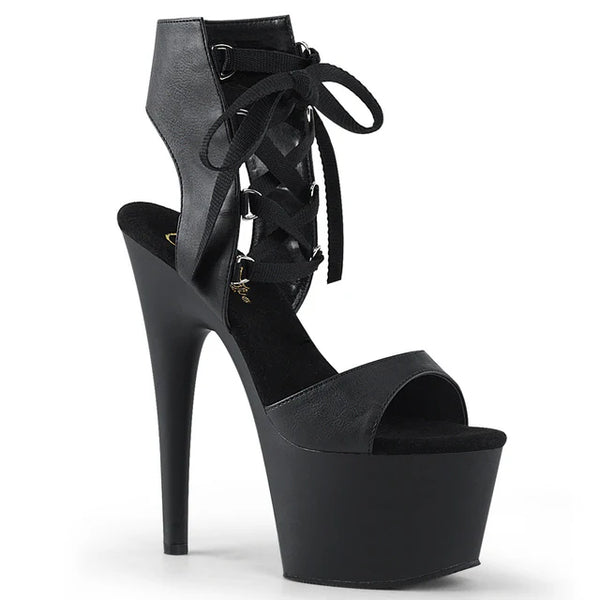 Stiletto Heel Platform Front Lace-Up