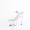 7" ANKLE STRAP HOLOGRAPHIC PLATFORM