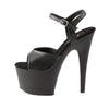 7" STILETTO HEEL MATTE BLACK