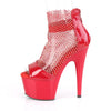 7" PLATFORM CLOSE BACK RHINESTONE MESH HEEL