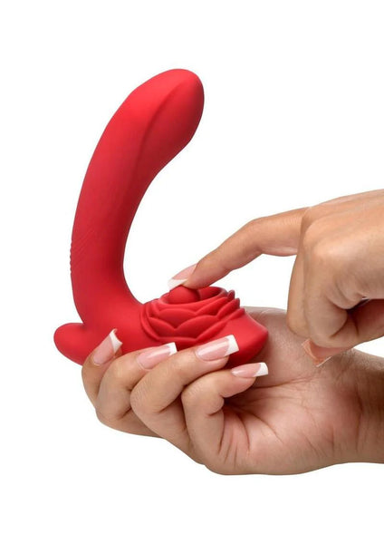 BLOOMGASM PETAL TWIRL CLIT MASSAGING SILICONE VIBRATOR