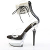 6" RHINESTONE  ANKLE CUFF HEEL