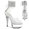 6" RHINESTONE  ANKLE CUFF HEEL