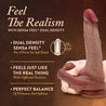 DaVinci 8" Realistic Dildo With Sliding Foreskin & Squeezable Balls
