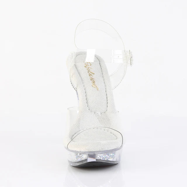 5" PLATFORM RHINESTONE HEEL