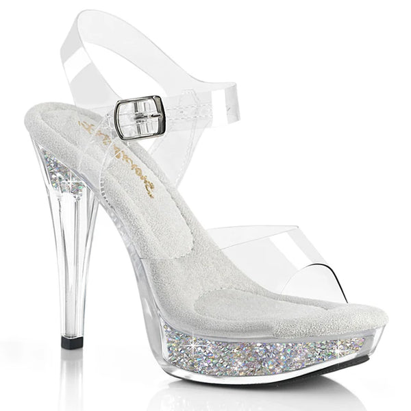 5" PLATFORM RHINESTONE HEEL