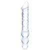 12" DOUBLE ENDED GLASS DILDO