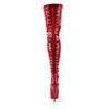 6" PLATFORM LACE UP BACK STRETCH THIGH HIGH